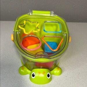 Infantino Green and Orange Interactive Learning Turtle Toy